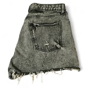 wild fable High Waist Distressed Denim Shorts Gray
